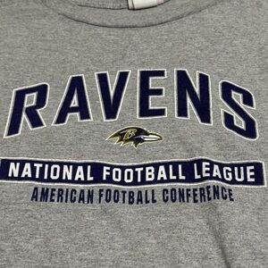 NFL Ravens Gray Long Sleeve Tee